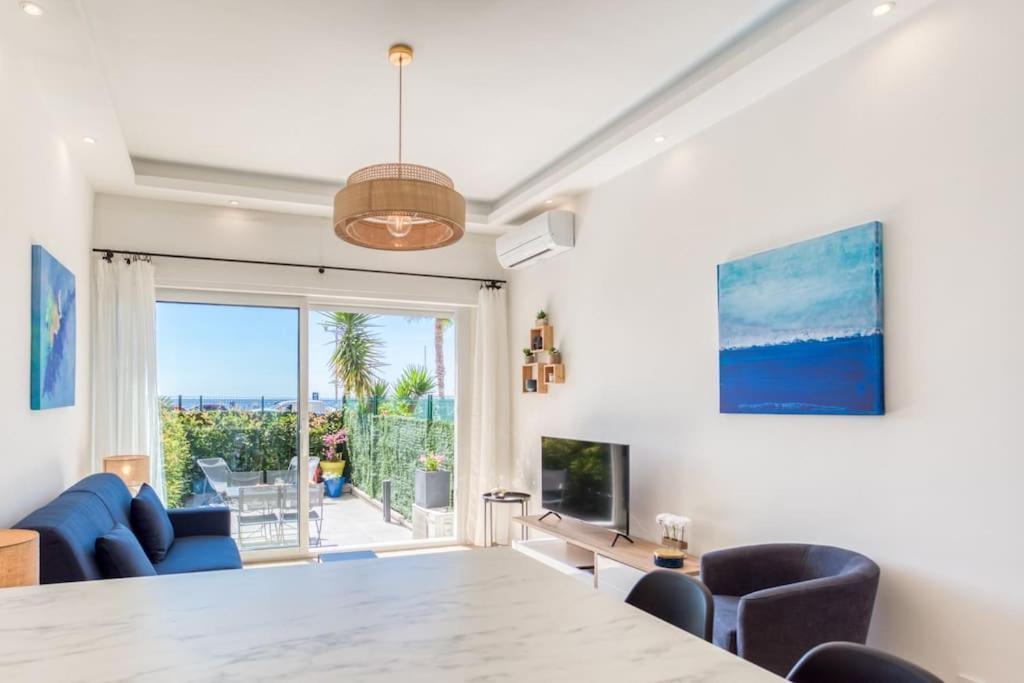 #43 Design Studio Terrace Ac Wifi Sea View 1Min Beach Νίκαια Εξωτερικό φωτογραφία